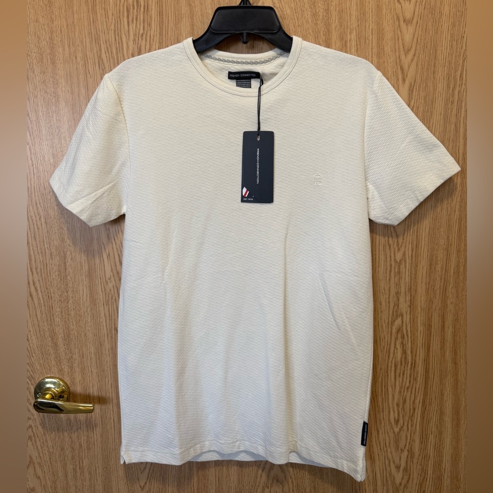 New French Connection Ivory Short Sleeve Tee
